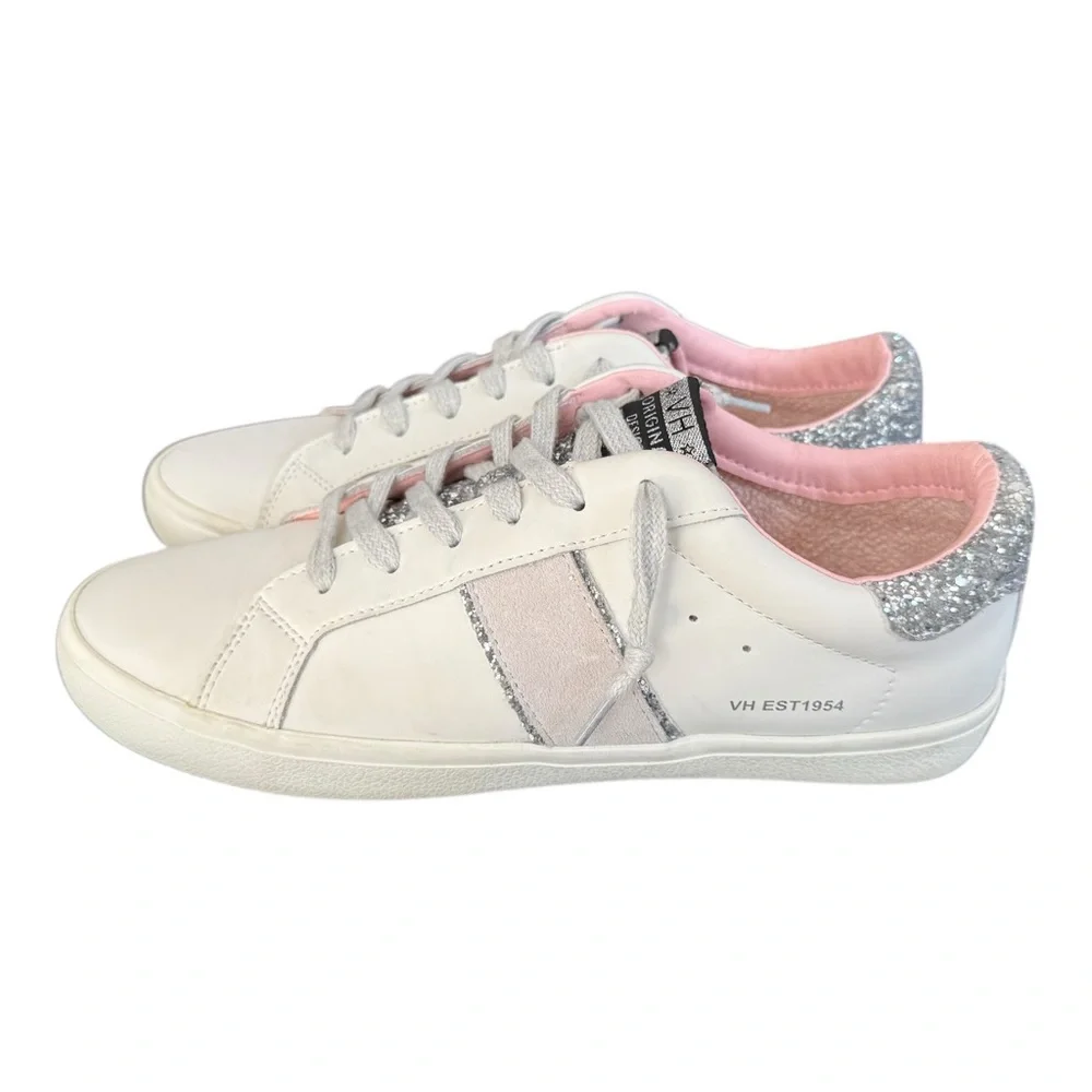 Vintage Havana Irmo Low Top Leather Suede Stripe White Sneakers Women’s Size 11